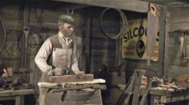 The animatronic carpenter at the Shipwreck Heritage Centre, Charlestown